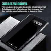 cheap Other Phone Case-Mirror PU Leather Phone case For Huawei P40 P30 P20 Pro Lite Flip Protective Cover for Huawei Mate 40 30 20 Pro Lite Sleep wake View Clear View Standing Luxury Smart Mirror Flip Cover