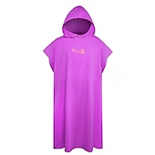 abordables Les serviettes-Peignoir à langer serviette poncho à capuche serviette à langer légère à séchage rapide extra longue en microfibre poncho de surf taille universelle pour hommes femmes adultes, convient pour la