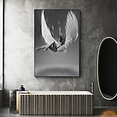 cheap People Prints-1 Panel People Prints Angel Girl Wall Art Canvas Modern Wall Hanging Gift Home Decoration Rolled Canvas No Frame Unframed Unstretched