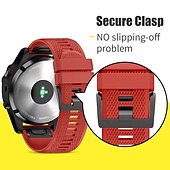 economico Cinturini per orologi Garmin-Confezione da 6 Cinturino per orologio  per Garmin Fenix 7 6 5 Precursore 955 Solare 945 935 Istinto 2 Epix Approccio S62 S60 Marq Discesa G1 Quatix 7 Silicone Sostituzione Cinghia Attacco rapido 22