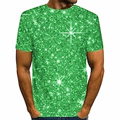 cheap 3D T shirts-Men&#039;s Graphic 3D Shirt T Shirt Party Wear T Shirts Short Sleeve T shirt 3D Print Round Neck Shirt Streetwear Exaggerated Casual Daily Silver Blue Gold Summer Clothing Apparel S M L XL 2XL 3XL 4XL