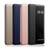 cheap Other Phone Case-Mirror PU Leather Phone case For Huawei P40 P30 P20 Pro Lite Flip Protective Cover for Huawei Mate 40 30 20 Pro Lite Sleep wake View Clear View Standing Luxury Smart Mirror Flip Cover
