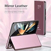 preiswerte Samsung-Handyhülle-Handy Hülle Handyhüllen Für Samsung Galaxy Z-Falte 6 Z Fold 5 Z Fold 4 Z Fold 3 Klappetui Shutzrahmen Magnetisch Ganzkörperschutz Einfarbig PC Metall