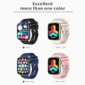 abordables Montres connectées-imosi qx7 montre intelligente 1,85 pouces smartwatch fitness montre de course bluetooth surveillance de la température podomètre rappel d&#039;appel compatible avec android ios femmes hommes étanche longue
