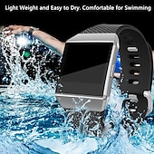 baratos Pulseiras de relógio Fitbit-Pulseiras de Relógio para Fitbit Ionic Silicone Substituição Alça Macio Respirável Pulseira Esportiva Pulseira