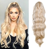 abordables Coletas-Coletas Clásico / sintético / Garra de oso / clip de mandíbula Pelo sintético Pedazo de cabello La extensión del pelo Rizado Larga Fiesta / Ropa Cotidiana / Fiesta y Noche