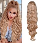 abordables Coletas-Coletas Clásico / sintético / Garra de oso / clip de mandíbula Pelo sintético Pedazo de cabello La extensión del pelo Rizado Larga Fiesta / Ropa Cotidiana / Fiesta y Noche