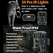 preiswerte Kamera- &amp; Fotozubehör-pr1000 Wildkamera 1080p HD-Video-Wildtier-Jagdkamera 16MP Infrarot-Nachtsicht-Pir-Sensor im Freien ip54 wasserdichter Camcorder