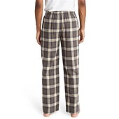 billiga Sov botten-Herr Vardagsklädsel Pyjamasbyxor Plädbyxor Lounge Byxor Rutnät / Pläd Varm Mjukt Hem Säng Spa Flanell Varm Ficka Elastisk midja Vinter Svart Blå