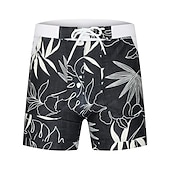 olcso férfi boxer úszónadrág-Férfi Deszkás short Úszónadrágok Nyári rövidnadrág Úszórövid Zseb Zsinór Rugalmas derék Grafika Mokaszinok Légáteresztő Rövid Hétköznapi Napi Szabadság Divat Utcai sikk Fekete Poros kék