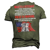 abordables T-shirt patriotique pour vétérans-T-shirt graphique à lettres pour hommes humoristique pour vétérans patriotes et patriotes T-shirt à manches courtes T-shirt en 3D chemise à col ras du cou vintage sports designer extérieur street