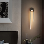 billige Vegglamper for innendørsbruk-led vegglamper innendørs kobber, moderne led vegglampebelysning 21,4&quot; lineær slankt rørformet gull veggmontert lampe for trapp, soverom