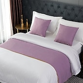cheap Bedding Accessories-Bed Runner Bed Scarf, Decorative Bed Scarf for Home Hotel Bedspreads Scarves Protection Modern Solid Bed Runner for Foot of Bed Home Bedroom Bedding Decoration