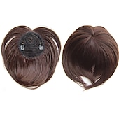 cheap Bangs-White Hair Extensions for Women Invisible Toupee Thinning Hair Extensions Wig Hairpiece Thick Top Hair Pieces