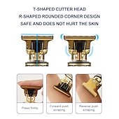 cheap Shaving &amp; Hair Removal-Electric Hair Trimmer Cordless Shaver Beard Trimmer Electric Shaver for Men 0mm Men Barber Hair Cutting Machine For Men