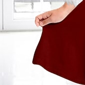 preiswerte Weihnachtskleider für Kinder-kinderkleidung Mädchen Kleid Feste Farbe Langarm Casual Pelzkragen Rundhalsausschnitt bezaubernd Täglich Polyester Übers Knie Casual kleid Schaukelkleid A Linie Kleid Herbst Winter 2-13 Jahre Schwarz