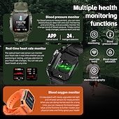 Χαμηλού Κόστους Smartwatch-LOKMAT OCEAN PRO Εξυπνο ρολόι 1.85 inch Έξυπνο ρολόι Bluetooth Βηματόμετρο Υπενθύμιση Κλήσης Παρακολούθηση Ύπνου Συμβατό με Android iOS Γυναικεία Άντρες Μεγάλη Αναμονή Αδιάβροχη Έλεγχος Μέσων IP68