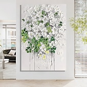 voordelige Schilderijen van bloemen/planten-handgemaakt olieverfschilderij handgeschilderde hoge kwaliteit 3d bloemen eigentijds modern opgerold canvas (geen lijst)