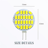 abordables Ampoules LED type maïs-10 pièces led bi broches lumières 24led ac/dc12v-36v courant constant large tension maïs lumières led bi-pin lumières g4 pin 5730 smd perles fenêtre armoire lampe ménage intérieur lampe lampe