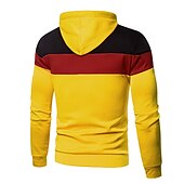 baratos hoodies básicos dos homens-Homens Moletom Full Zip Hoodie Jaqueta Jaqueta de suor Preto Amarelo Vermelho Azul Cinzento Escuro Com Capuz Bloco de cor Trabalho Casual Diário Básico Roupa de rua Casual Primavera &amp; Outono Roupa