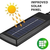 abordables appareils électroménagers-Motian lampe à led solaire 6000k lampadaire avec télécommande 3 fonction corps humain lumière à induction alimentation de cour extérieure