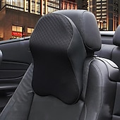 abordables Rellenos de almohadas-almohada para el cuello de espuma viscoelástica para el reposacabezas del coche