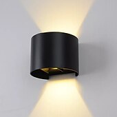 cheap Outdoor Wall Lights-Outdoor/Indoor LED Wall Light 12W Double Light Source Waterproof Adjustable Luminous Angle Warm White/White Light Two-color Wall Lamp AC85-265V