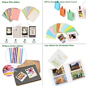 baratos Câmaras e Acessórios para Fotografia-adequado para câmera polaroid instax mini 11 conjunto de acessórios 8 em 1