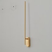 voordelige Wandverlichting voor binnen-led wandlampen lineaire indoor, minimalistische led wandlamp, lineaire wandlamp armatuur badkamer eetkamer gang woonkamer (wit/warm wit licht)/messing