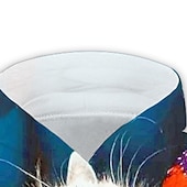 tanie 3D zwierzęta dla chłopca-Dzieci Dla chłopców Bluza z Kapturem Zjechać na pobocze Zwierzę Kot Długi rękaw Kieszeń Dzieci Top Codzienny Bluza z Kapturem Godny podziwu Codzienny Biały Żółty Niebieski Jesień 7-13 lat