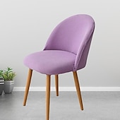 cheap Dining Chair Cover-Stretch Dining Chair Cover Green Chair Seat Slipcover Velvet Elastic For Dining Party Hotel Wedding Soft Washable
