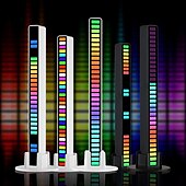 cheap Smart Lights-RGB LED Smart Light Voice-controlled Synchronous Rhythm Light Internet Popular Color Music Environment Light Car Desktop Sensing Creative Led Atmosphere Light