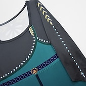 preiswerte Mädchen Verkleidung Kostüme-Buchwoche 2026: Prinzessin Anna, Kinderkleid, einfarbig, Partykleid, Bühnenkleid, Rundhalsausschnitt, lange Ärmel, Prinzessinnenkleid, 3-10 Jahre, Winter, Hellgrün