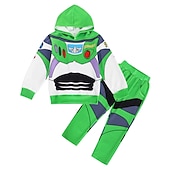 cheap Cartoon &amp; Movie Character Graphic-Toy Story Lightyear Buzz Lightyear Pants Outfits Hoodie Anime Graphic For Boys Girls&#039; Kid&#039;s 3D Print Casual Daily