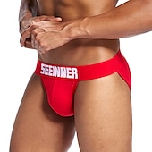 economico Slip, boxer ed intimo Uomo-Per uomo 1 confezione Mutandine di base Slip Cotone Antiparassitario A prova di perdita Alfabetico Vita normale Nero Bianco