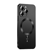 رخيصةأون جرابات آيفون-هاتف غطاء من أجل Apple ايفون 16 آيفون 15 برو ماكس بلس iPhone 14 Pro Max Plus iPhone 13 12 11 Pro Max مع ماجسيف حامي عدسة الكاميرا دعم الشحن اللاسلكي ماتي متجمد لون الصلبة TPU