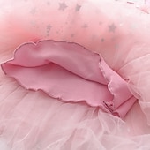 halpa Yksisarvismekot-Lapset Vähän Tyttöjen Mekko Hevonen Piirretty Tähti Eläin Tyllimekko Kausaliteetti Paljetti Tilkkutäkki Purppura Punastuvan vaaleanpunainen Puuvilla Polvipituinen Pitkähihainen Aktiivinen Perus Mekot