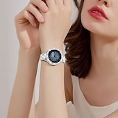 baratos Pulseiras de relógio Samsung-Pulseiras de Relógio para Samsung Galaxy Watch 5 40/44mm Watch 4 Classic 42/46mm Watch 4 40/44mm Assista Ativo 40mm Aço Inoxidável Com Strass Substituição Alça com caixa Bling Diamond Pulseira de