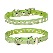 abordables Colliers, harnais et laisses pour chiens-Chien Chat Colliers Ajustable Portable Durable Extérieur Marche Strass