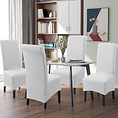 cheap Dining Chair Cover-Dining Chair Covers Water Repellent Stretch High Back Dining Chair Cover Slipcover Spandex Chair Seat Covers with Elastic Band for Wedding,1 Pcs