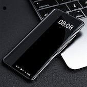 cheap Other Phone Case-Mirror PU Leather Phone case For Huawei P40 P30 P20 Pro Lite Flip Protective Cover for Huawei Mate 40 30 20 Pro Lite Sleep wake View Clear View Standing Luxury Smart Mirror Flip Cover
