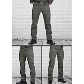 abordables Pantalons de Course &amp; Collants-Homme Ripstop Coupe Vent Militaire Noir Vert
