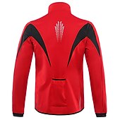 baratos Jaquetas e Gilets para homens-Arsuxeo Homens Jaqueta para Ciclismo Jaqueta Corta-Vento Casaco de lã Inverno Térmico / Quente A Prova de Vento Forro de Velocino Respirável Moto Jaqueta Ciclismo de Montanha Ciclismo de Estrada