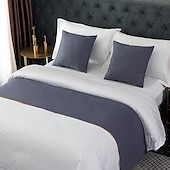 cheap Bedding Accessories-Bed Runner Bed Scarf, Decorative Bed Scarf for Home Hotel Bedspreads Scarves Protection Modern Solid Bed Runner for Foot of Bed Home Bedroom Bedding Decoration