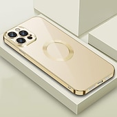 billige iPhone-etuier-Telefontrekk iPhone 15 Pro Max Plus iPhone 14 13 12 11 Pro Max Plus med Magsafe Kamera Linsebeskytter Støtsikker Solid Farge TPU