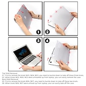cheap Laptop Bags,Cases &amp; Sleeves-Crystal Laptop Case For Apple Macbook Air Pro Retina 11 12 13 15 16 inch Solid Colored Plastic Hard Clear Laptop Cover Protective Cover