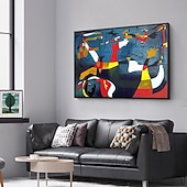 abordables Peintures Célèbres-Peinture à l'huile faite à la main toile art mural décoration picasso style moderne figure abstraite pour la décoration intérieure roulé sans cadre peinture non étirée