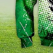 billige Guttens 3D Sporter &amp; Spill-barn gutter hettegenser pullover fotball langermet lomme barnetopp fritid hettegenser sport daglig grønn vinter 3-12 år