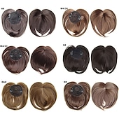cheap Bangs-White Hair Extensions for Women Invisible Toupee Thinning Hair Extensions Wig Hairpiece Thick Top Hair Pieces
