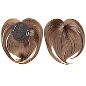 cheap Bangs-White Hair Extensions for Women Invisible Toupee Thinning Hair Extensions Wig Hairpiece Thick Top Hair Pieces